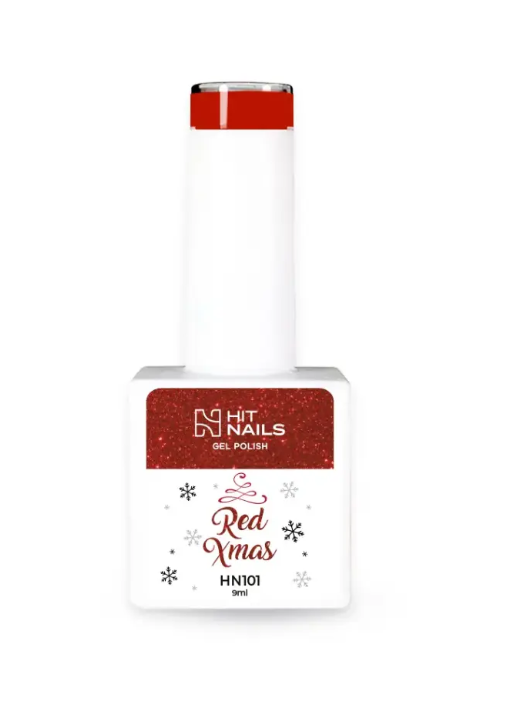Gel Polish Red Xmas 9ml - HN101