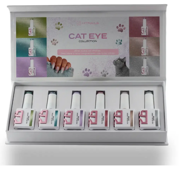 Gel Polish Cat Eye - 6 Cores